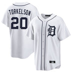 Kooe D.Tigers #20 Spencer Torkelson Player White Home Game Stitched Jerseys