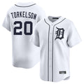 Kooe D.Tigers #20 Spencer Torkelson Player White Home Limited Stitched Jerseys