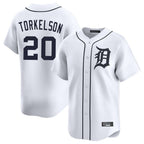 Kooe D.Tigers #20 Spencer Torkelson Player White Home Limited Stitched Jerseys