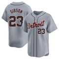 Kooe D.Tigers #23 Kirk Gibson Player Gray Home Limited Stitched Jerseys