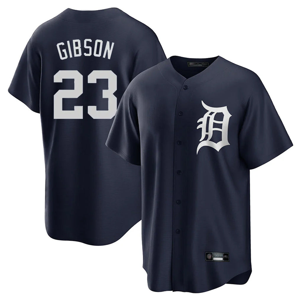 Kooe D.Tigers #23 Kirk Gibson Player Navy Game Home Stitched Jerseys