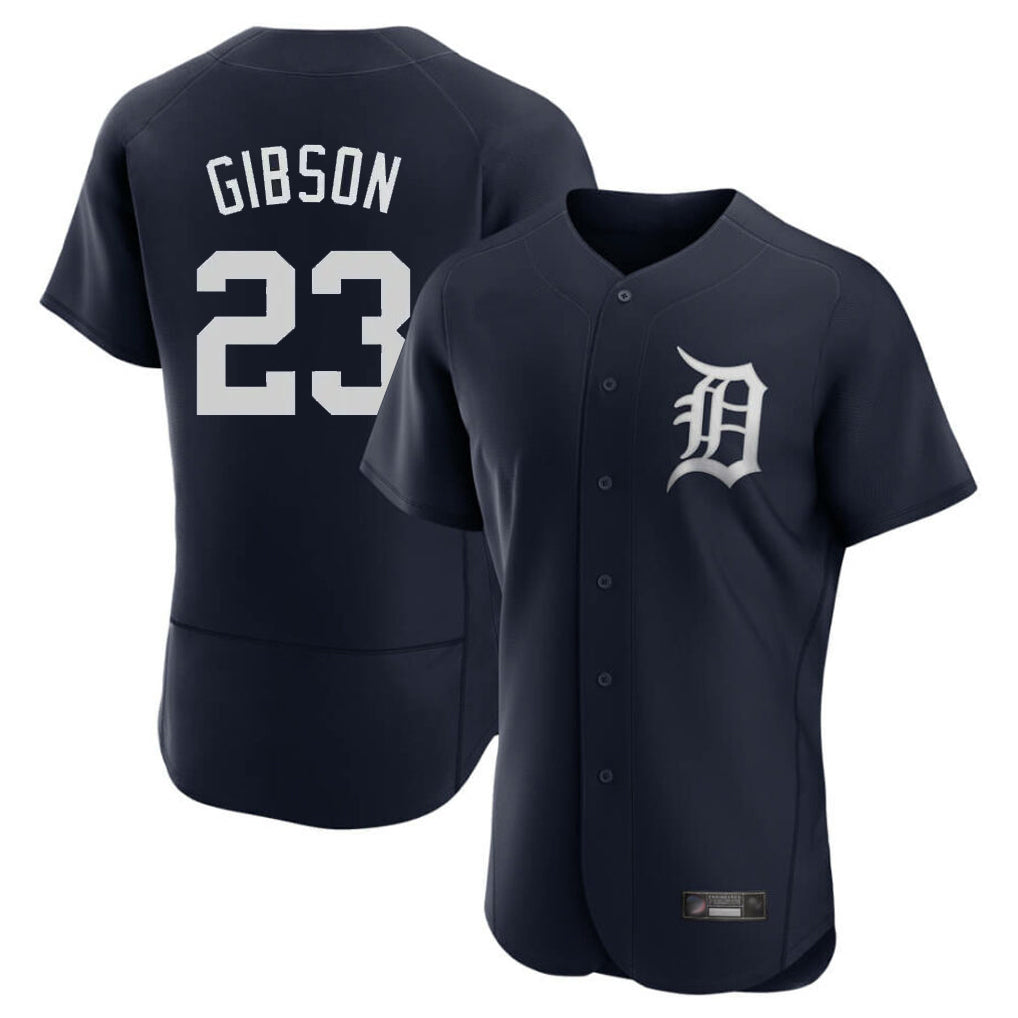 Kooe D.Tigers #23 Kirk Gibson Player Navy Limited Elite Home Stitched Jerseys