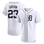 Kooe D.Tigers #23 Kirk Gibson Player White Limited Elite Home Stitched Jerseys