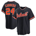 Kooe D.Tigers #24 Miguel Cabrera Player Navy Home Game Stitched Jerseys