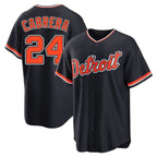 Kooe D.Tigers #24 Miguel Cabrera Player Navy Home Game Stitched Jerseys