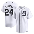 Kooe D.Tigers #24 Miguel Cabrera Player White Home Limited Stitched Jerseys