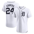 Kooe D.Tigers #24 Miguel Cabrera Player White Limited Elite Home Stitched Jerseys