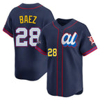 Kooe D.Tigers #28 Javier B¨¢ez Player Navy Limited American League All-Star Edition Stitched Jerseys