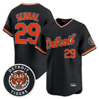 Kooe D.Tigers #29 Tarik Skubal Player Black Limited Home Stitched Jerseys