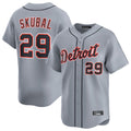 Kooe D.Tigers #29 Tarik Skubal Player Gray Home Limited Stitched Jerseys