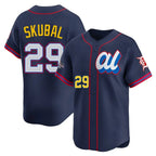 Kooe D.Tigers #29 Tarik Skubal Player Navy Limited American League All-Star Edition Stitched Jerseys
