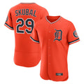 Kooe D.Tigers #29 Tarik Skubal Player Orange Limited Elite Home Stitched Jerseys