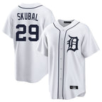 Kooe D.Tigers #29 Tarik Skubal Player White Home Game Stitched Jerseys