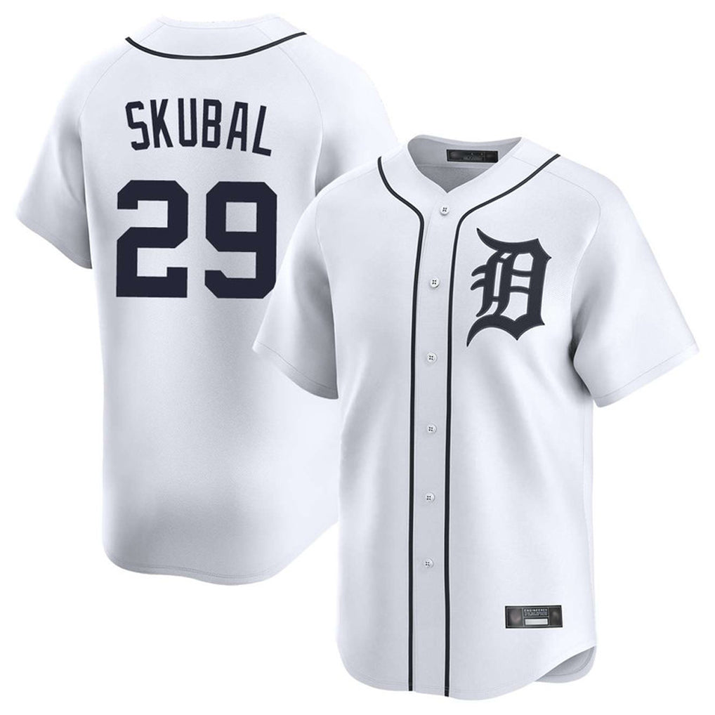 Kooe D.Tigers #29 Tarik Skubal Player White Home Limited Stitched Jerseys