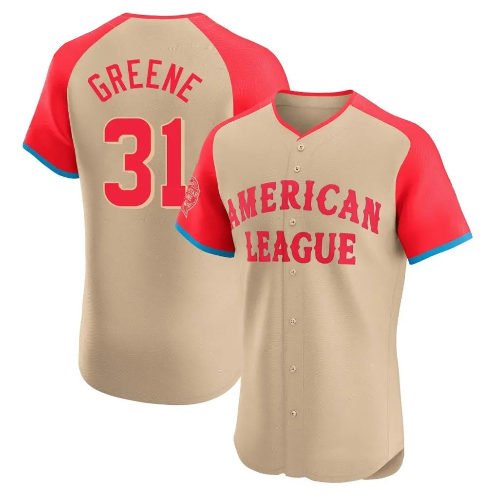 Kooe D.Tigers #31 Riley Greene Player Cream American League All-Star Limited Elite Home Stitched Jerseys