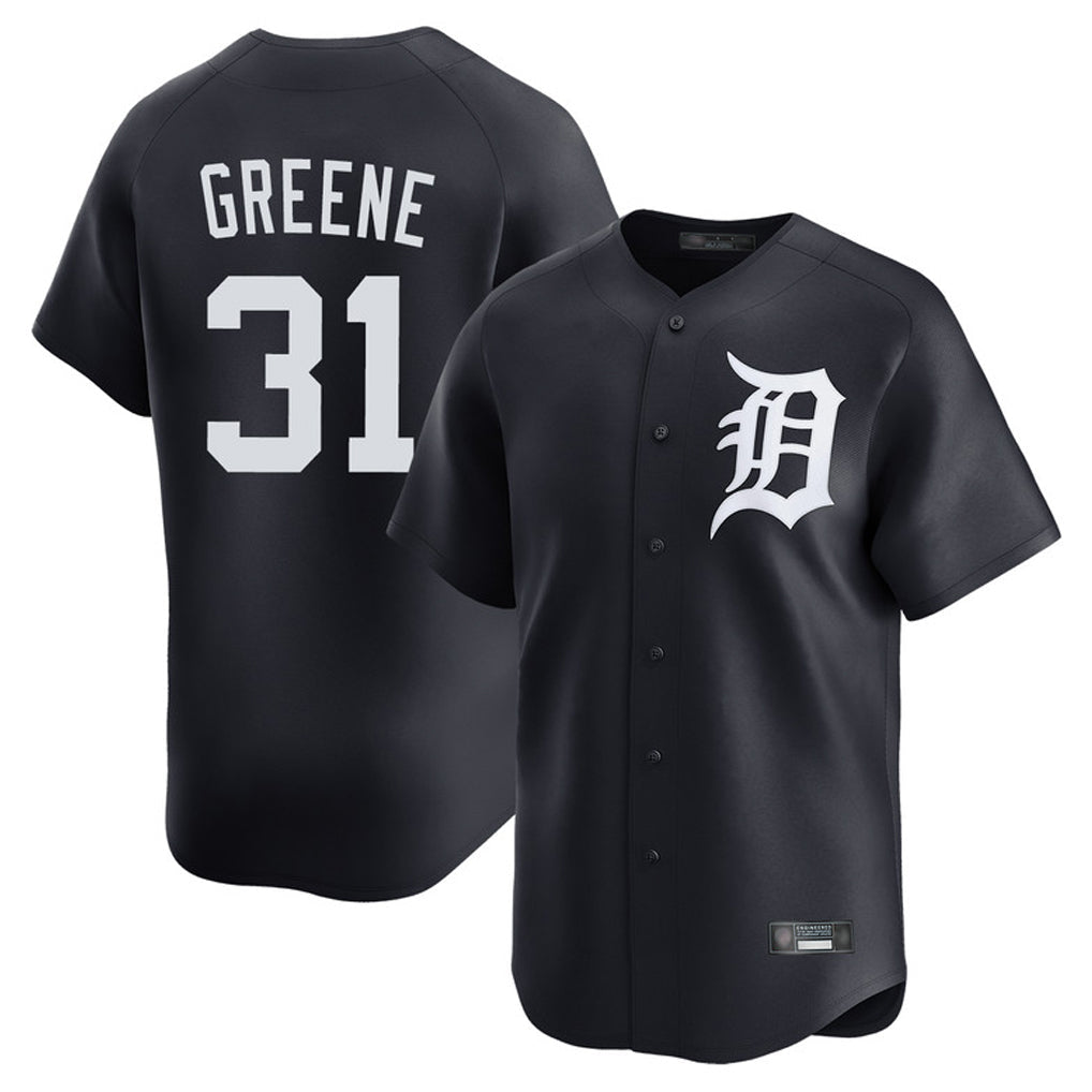 Kooe D.Tigers #31 Riley Greene Player Navy Home Limited Game Stitched Jerseys