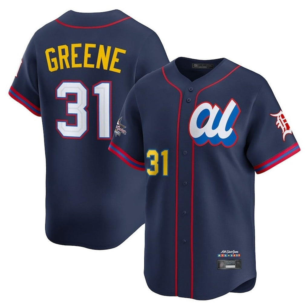 Kooe D.Tigers #31 Riley Greene Player Navy Limited American League All-Star Edition Stitched Jerseys