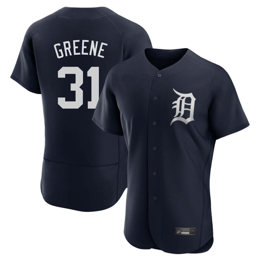 Kooe D.Tigers #31 Riley Greene Player Navy Limited Elite Home Stitched Jerseys