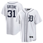 Kooe D.Tigers #31 Riley Greene Player White Home Game Stitched Jerseys