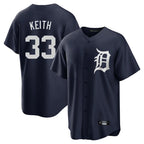 Kooe D.Tigers #33 Colt Keith Player Navy Game Home Stitched Jerseys