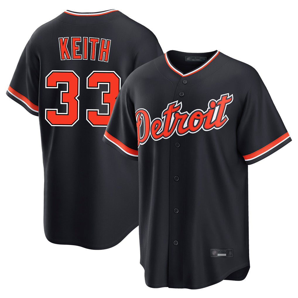 Kooe D.Tigers #33 Colt Keith Player Navy Home Game Stitched Jerseys