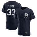 Kooe D.Tigers #33 Colt Keith Player Navy Limited Elite Home Stitched Jerseys