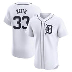 Kooe D.Tigers #33 Colt Keith Player White Limited Elite Home Stitched Jerseys