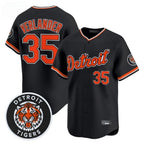 Kooe D.Tigers #35 Justin Verlander Player Black Limited Home Stitched Jerseys