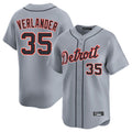 Kooe D.Tigers #35 Justin Verlander Player Gray Home Limited Stitched Jerseys