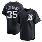 Kooe D.Tigers #35 Justin Verlander Player Navy Home Limited Game Stitched Jerseys