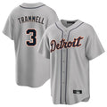 Kooe D.Tigers #3 Alan Trammell Player Gray Home Game Stitched Jerseys