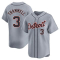 Kooe D.Tigers #3 Alan Trammell Player Gray Home Limited Stitched Jerseys