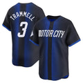 Kooe D.Tigers #3 Alan Trammell Player Navy Game Home Stitched Jerseys