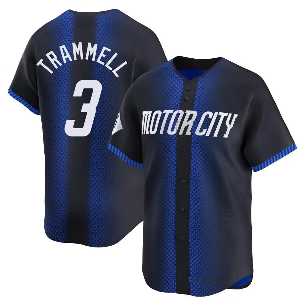 Kooe D.Tigers #3 Alan Trammell Player Navy Game Home Stitched Jerseys