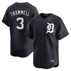Kooe D.Tigers #3 Alan Trammell Player Navy Home Limited Game Stitched Jerseys