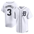Kooe D.Tigers #3 Alan Trammell Player White Home Limited Stitched Jerseys