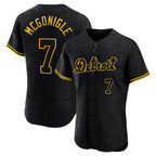 Kooe D.Tigers #7 Kevin McGonigle Player Black Snake Skin City Limited Elite Home Stitched Jerseys