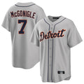 Kooe D.Tigers #7 Kevin McGonigle Player Gray Home Game Stitched Jerseys