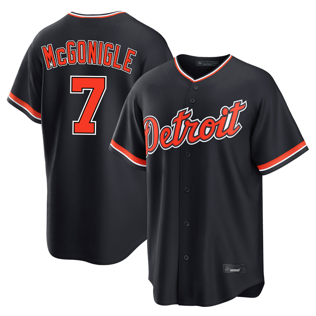 Kooe D.Tigers #7 Kevin McGonigle Player Navy Home Game Stitched Jersey