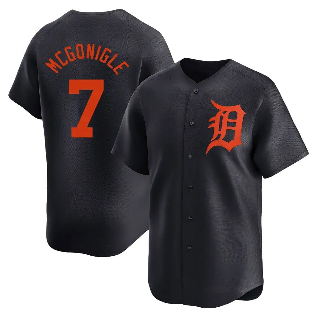 Kooe D.Tigers #7 Kevin McGonigle Player Navy Home Limited Stitched Jerseys