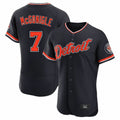 Kooe D.Tigers #7 Kevin McGonigle Player Navy Limited Elite Home Game Stitched Jerseys