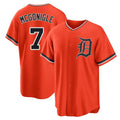 Kooe D.Tigers #7 Kevin McGonigle Player Orange Home Game Stitched Jerseys