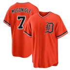 Kooe D.Tigers #7 Kevin McGonigle Player Orange Home Game Stitched Jerseys