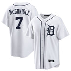 Kooe D.Tigers #7 Kevin McGonigle Player White Home Game Stitched Jerseys