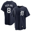 Kooe D.Tigers #8 Matt Vierling Player Navy Game Home Stitched Jerseys