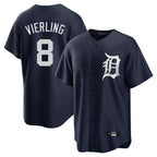 Kooe D.Tigers #8 Matt Vierling Player Navy Game Home Stitched Jerseys