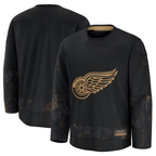 Kooe D.Red wings Black 2024 Military Appreciation Practice Jersey