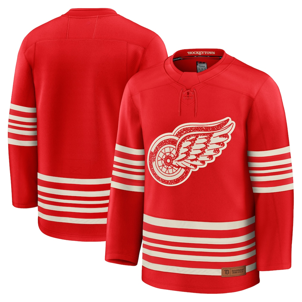 Kooe D.Red wings Red Centennial Premium Jerseys