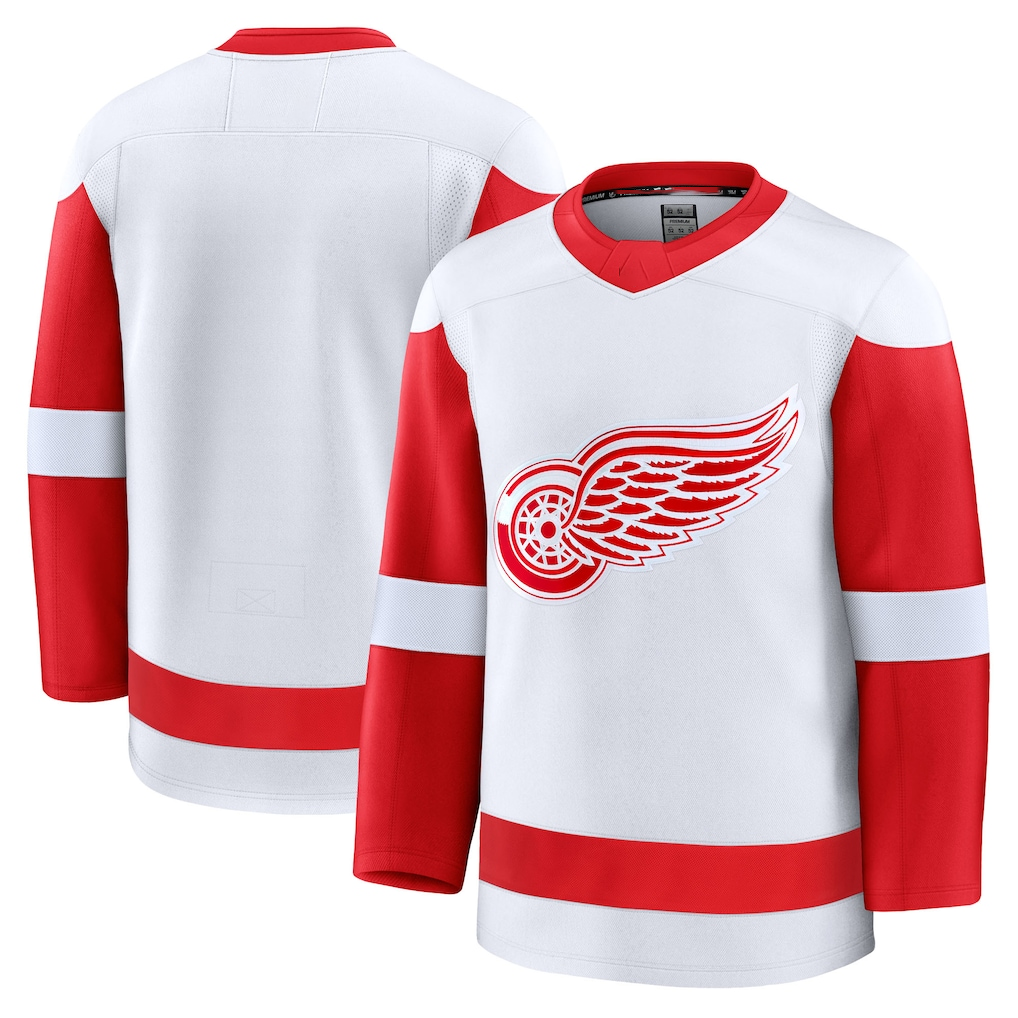 Kooe D.Red wings White Away Premium Jerseys