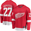 Kooe D.Red wings #27 Michael Rasmussen Red Home Breakaway Player Jerseys